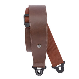 D'Addario D'Addario 25BAL02 Comfort Leather Auto Lock Guitar Strap 2.5" Brown