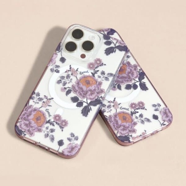 Coach Protective Case w/Magsafe Moody Floral iPhone 15 Pro Max