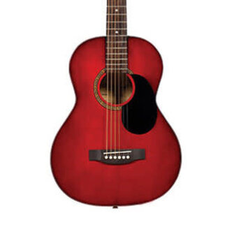 BeaverCreek BeaverCreek BCTD601TR 3/4 Size Acoustic Guitar Trans Red