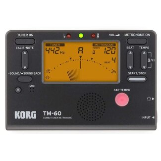 Korg Korg TM60BK  Combo Tuner Metronome Black