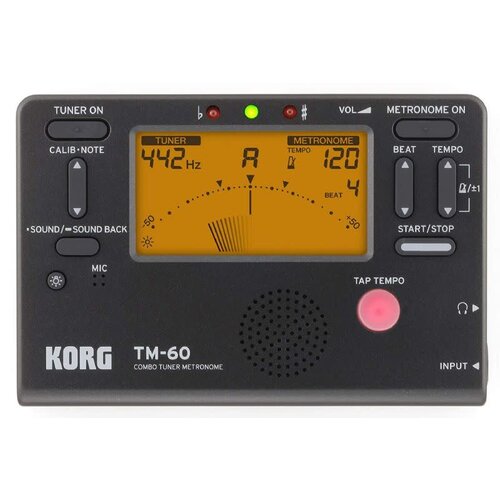 Korg Korg TM60BK  Combo Tuner Metronome Black