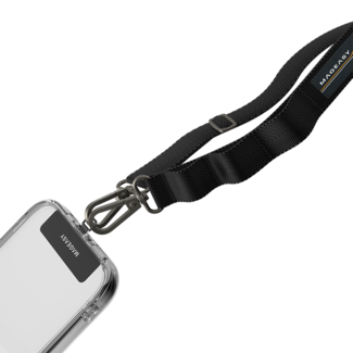 MAGEASY 20mm Adjustable Strap Phone Lanyard Black