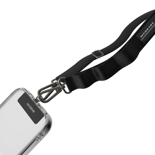 MAGEASY 20mm Adjustable Strap Phone Lanyard Black