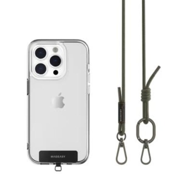 MAGEASY 6mm Adjustable Strap Phone Lanyard Army Green
