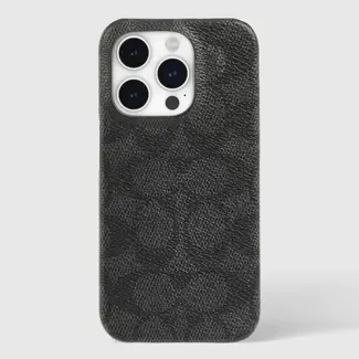 Coach Slim Wrap Signature C Case Charcoal  iPhone 15 Pro