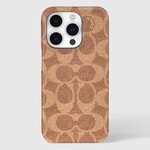 *CL Coach Slim Wrap Signature C Case Tan iPhone 15 Pro