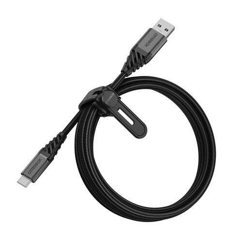 Otterbox OtterBox USB-A to USB-C Braided Charge and Sync Cable Black 2m