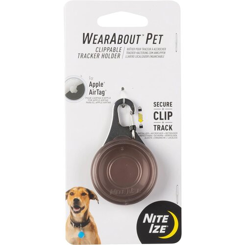 Nite Ize WearAbout Pet Clippable Tracker Holder Smoke