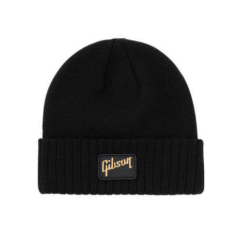 Gibson Cuffed Black Beanie