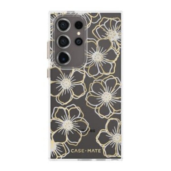 CaseMate CaseMate Floral Gems Case Gold Samsung Galaxy S24 Ultra 5G