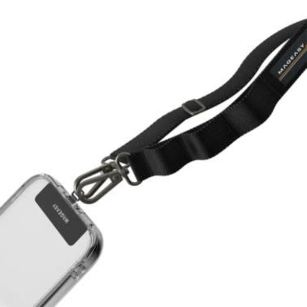 MAGEASY MAGEASY 20mm Adjustable Strap Phone Lanyard Black