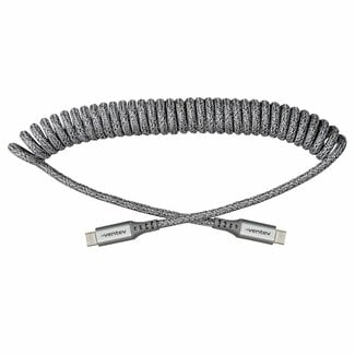 Ventev Ventev Charge/Sync Helix USB-C to USB-C Cable 3ft Gray