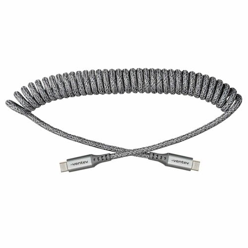 Ventev Ventev Charge/Sync Helix USB-C to USB-C Cable 3ft Gray