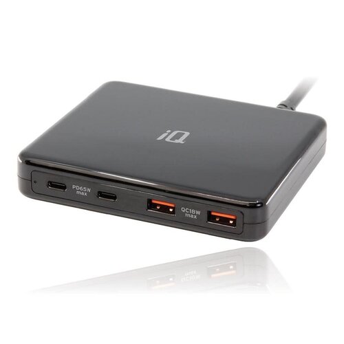 IQ 65W Desktop Charging Station with 2 USB A & 2 USB C