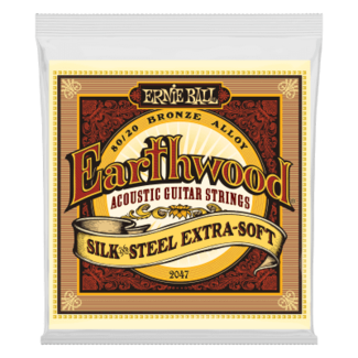 Ernie Ball Ernie Ball Earthwood Silk & Steel Extra Soft 80/20 Bronze Acoustic Strings 10-50