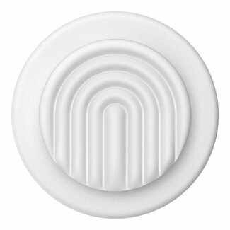 Popsockets PopSockets PopGrip for MagSafe Round with Adapter Ring Curves Coconut Creme