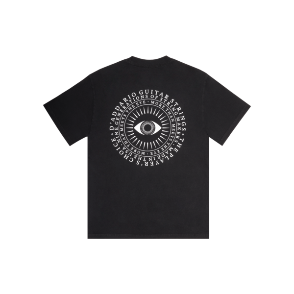 D'Addario D'Addario All Seeing Eye Black T Shirt Medium
