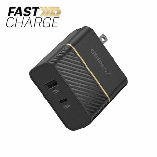 Otterbox OtterBox Dual Fast Charge Power Delivery Wall Charger USB-C 30W Black