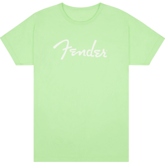 Fender CL* Fender Spaghetti Logo Tee Surf Green Large