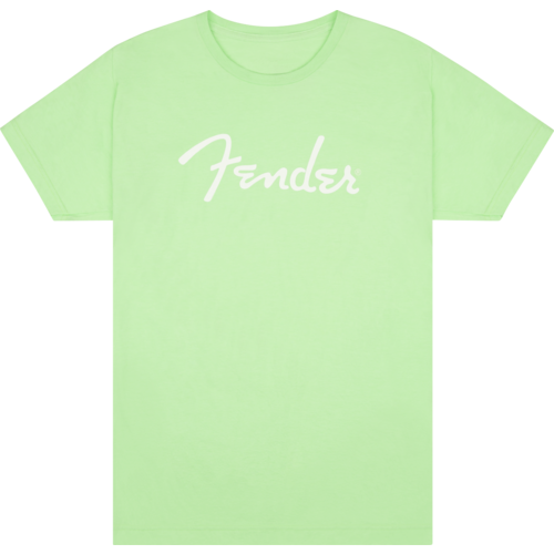 Fender CL* Fender Spaghetti Logo Tee Surf Green Large