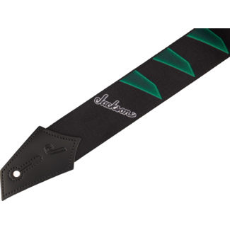 Jackson Jackson® Strap with Headstock Pattern Black and Green