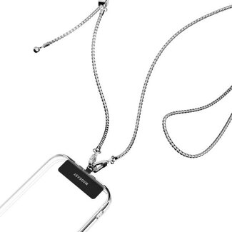 Universal MagEasy Metal Chain Strap + Card Silver