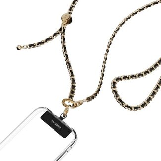 Universal MAGEASY Leather Chain Classic Strap + Card Black/Gold