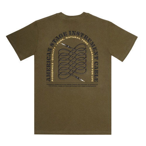 D'Addario D'Addario American Stage Cable T-shirt Small