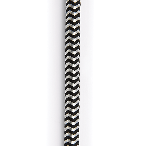 Planet Waves Planet Waves Braided Instrument Cable Black & Grey 15'