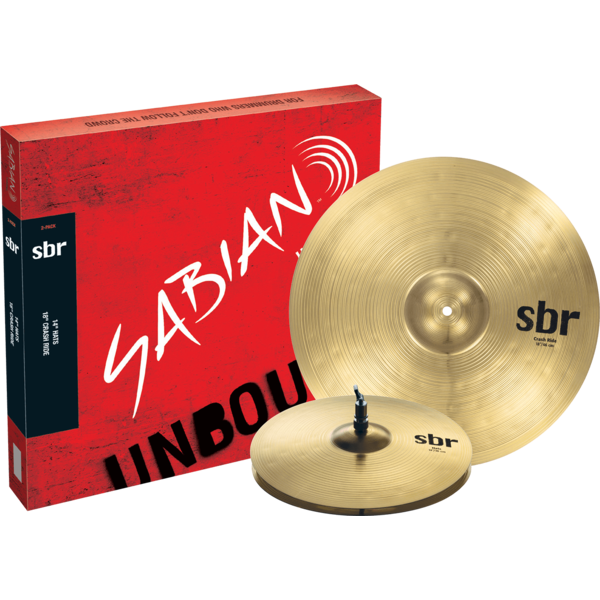 Sabian Sabian SBR5002 SBr 2-Pack 14" Hats 18" Ride Crash DRUM CYMBAL PACK