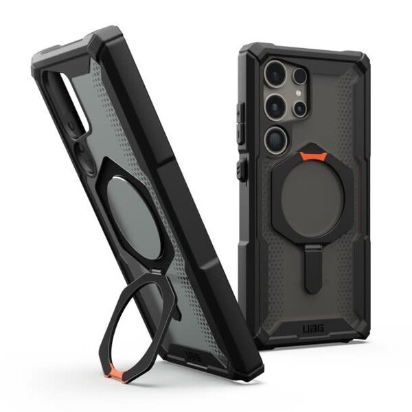 Urban Armor Gear UAG Plasma XTE Kickstand Pro MagSafe Case Black/Orange Samsung Galaxy S24 Ultra 5G
