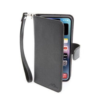 Roots *CL Roots Leather style Folio MS Case iPhone15 Pro Max