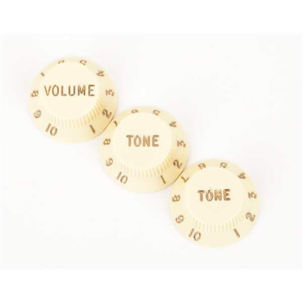 Fender Fender Stratocaster® Knob Set Aged White