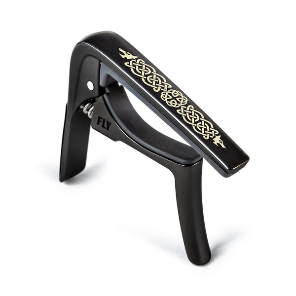 Jim Dunlop Dunlop Trigger Fly Capo Celtic Knot Edition Curved Black