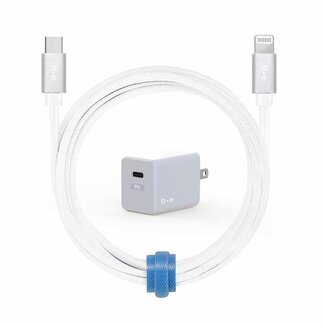 Blu Element Blu Element Wall Charger USB-C 20W PD w/Lightning Cable 4ft White