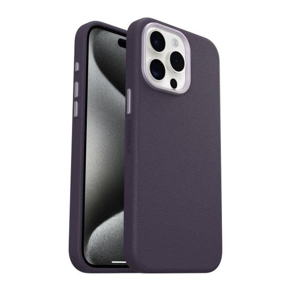 Otterbox *CL Otterbox Symmetry Cactus Leather w/MagSafe Case Plum Luxe iPhone 15 Pro Max