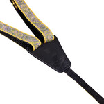 D'Addario D’Addario Cradle Ukulele Strap Paisley Yellow & Purple