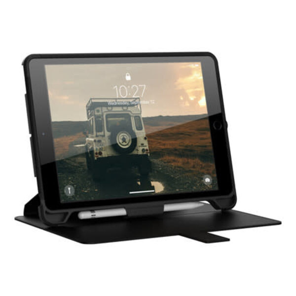 Urban Armor Gear UAG Scout Rugged Folio Case Black for iPad 10.2 2021 9th Gen/10.2 2020 8th Gen/iPad 10.2 2019