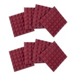 Gator Gator Frameworks 8 Pack of Burgundy 12" x 12" Acoustic Pyramid Panel