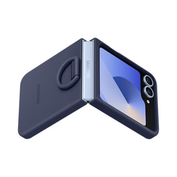 Samsung Samsung Silicone Case with Ring Navy for Samsung Galaxy Z Flip6