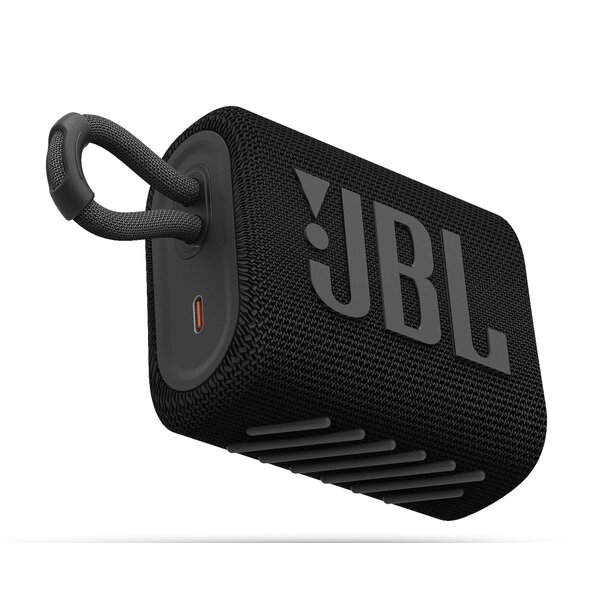 JBL JBL Go 3 Waterproof Wireless Bluetooth Speaker Black