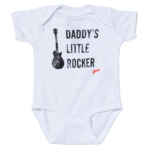*CLEARANCE* Gibson Daddy's Little Rocker Les Paul Onesie White 6/12 Months