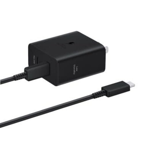 Samsung Samsung 50W Duo USB-C PD Wall Charger w/ USB-C to USB-C Cable Black