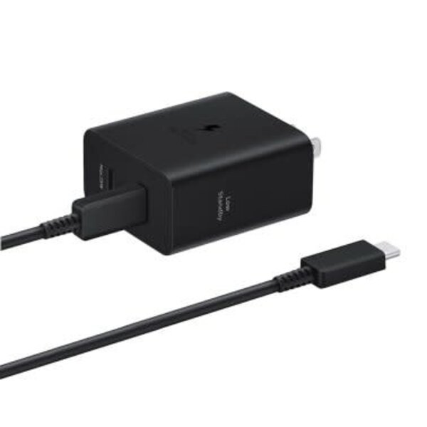 Samsung Samsung 50W Duo USB-C PD Wall Charger w/ USB-C to USB-C Cable Black