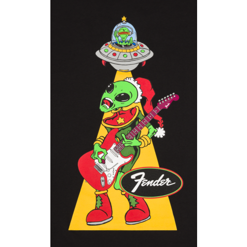 Fender Fender® Ugly Christmas Tee Alien Black Small