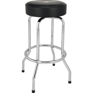 Fender Fender® Custom Shop Chevron Logo Barstool Black/Chrome 30"