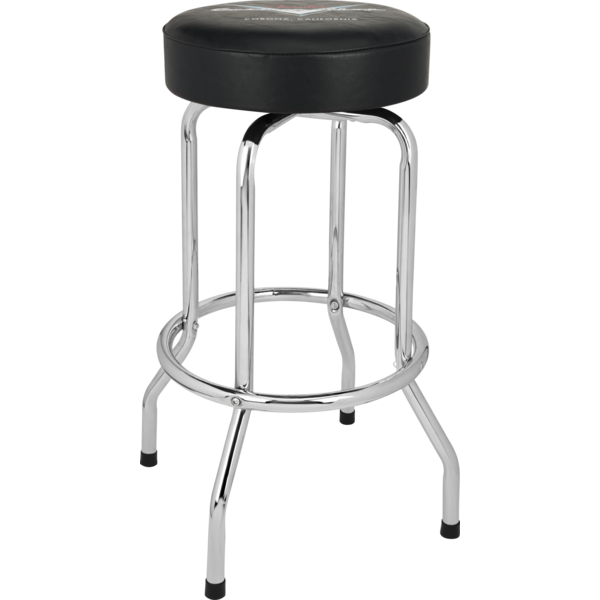 Fender Fender® Custom Shop Chevron Logo Barstool Black/Chrome 30"