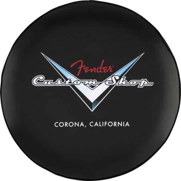 Fender Fender® Custom Shop Chevron Logo Barstool Black/Chrome 30"