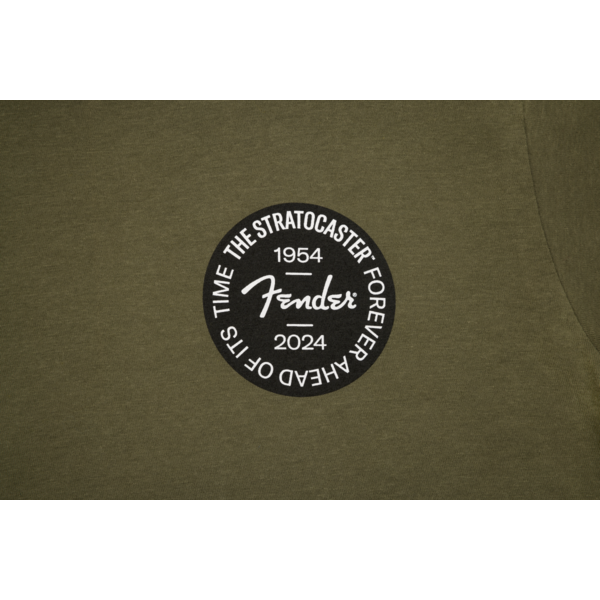 Fender Fender Stratocaster™ 70th Anniversary Badge Tee Olive Medium