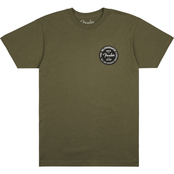 Fender Fender Stratocaster™ 70th Anniversary Badge Tee Olive Medium